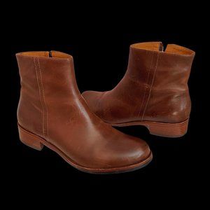 Made in Italy Brown Leather Ankle Boots